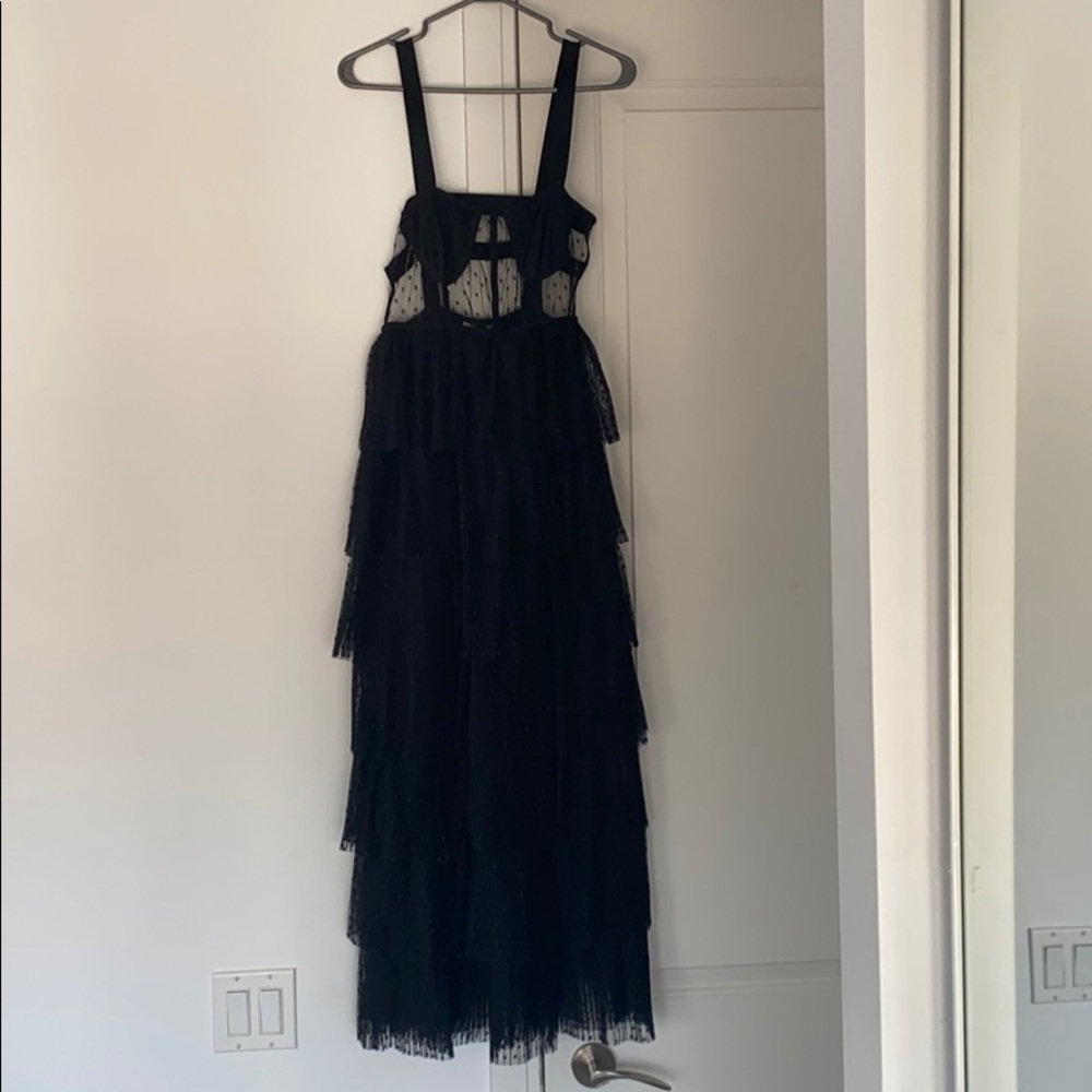 Black layered dress